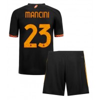 AS Roma Gianluca Mancini #23 Tretí Detský futbalový dres 2023-24 Krátky Rukáv (+ trenírky)